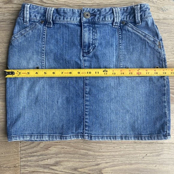 Jean Skirt Liz Claiborne Petite Size 10 Denim Skirt W/Pockets Front and Back - Picture 13 of 13